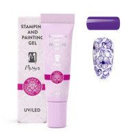 Gel paint for stamping